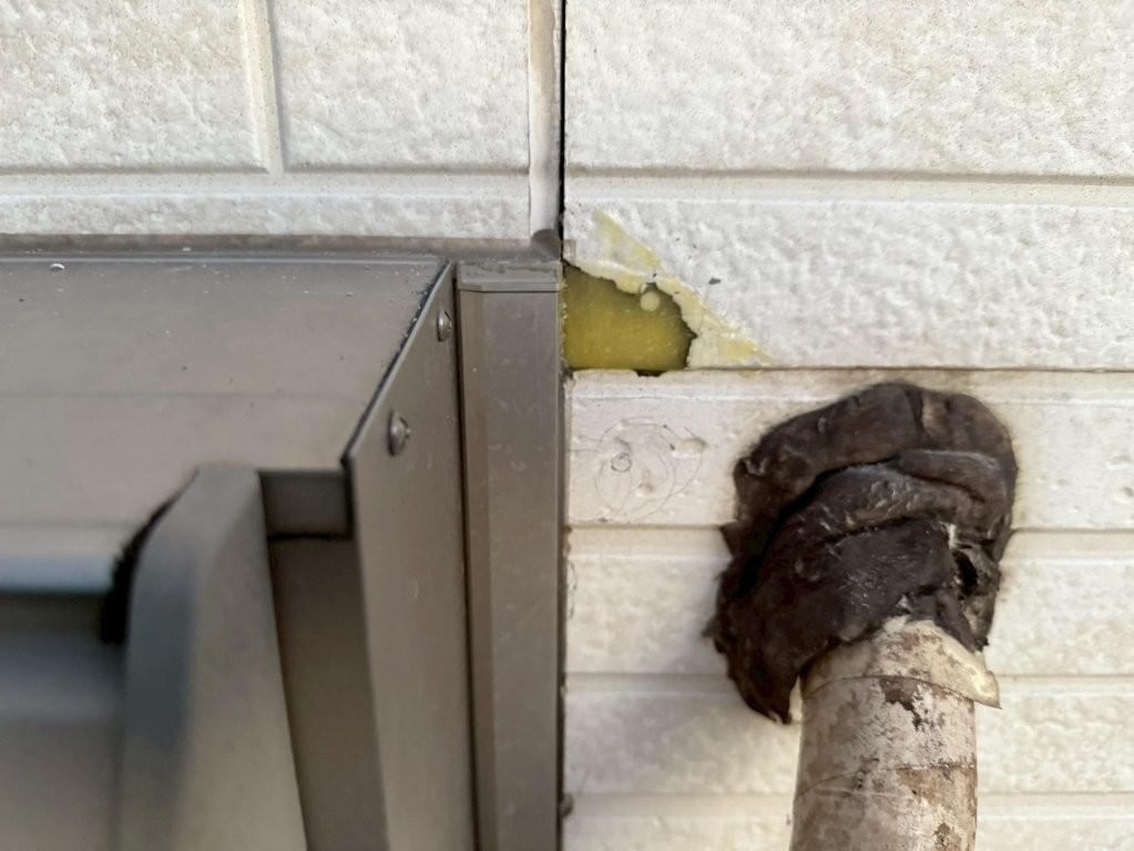 三郷市 外壁 下地補修 完了状態