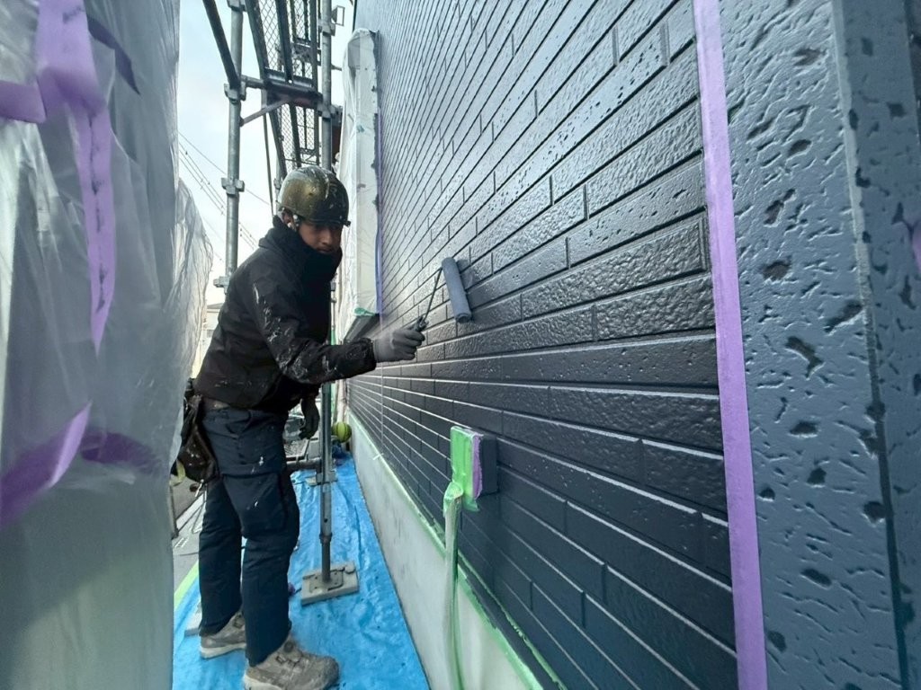 三郷市 外壁 パターン付け 仕上がり