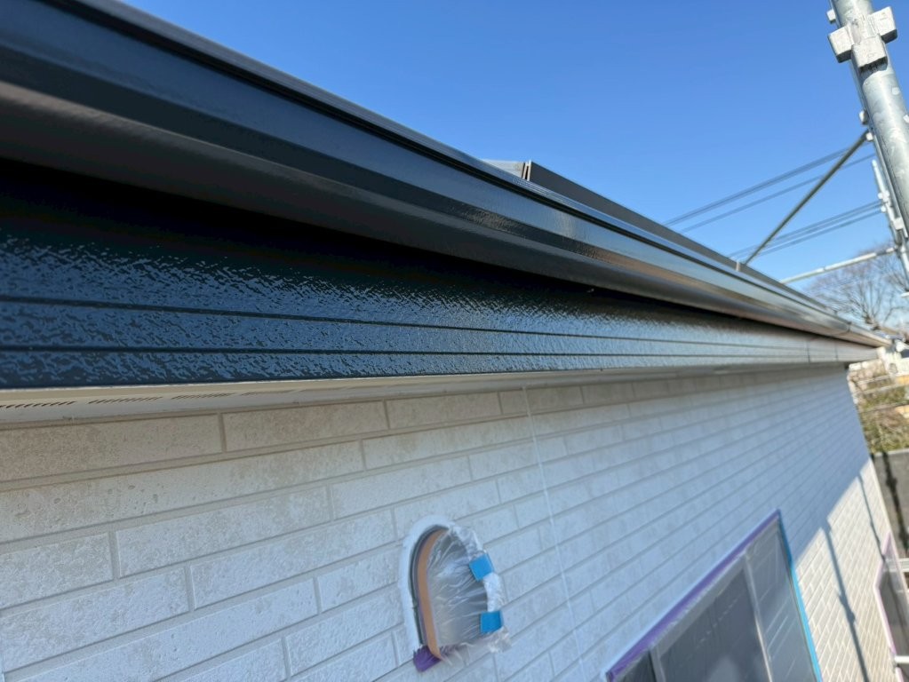 三郷市 付帯部 上塗り 完了