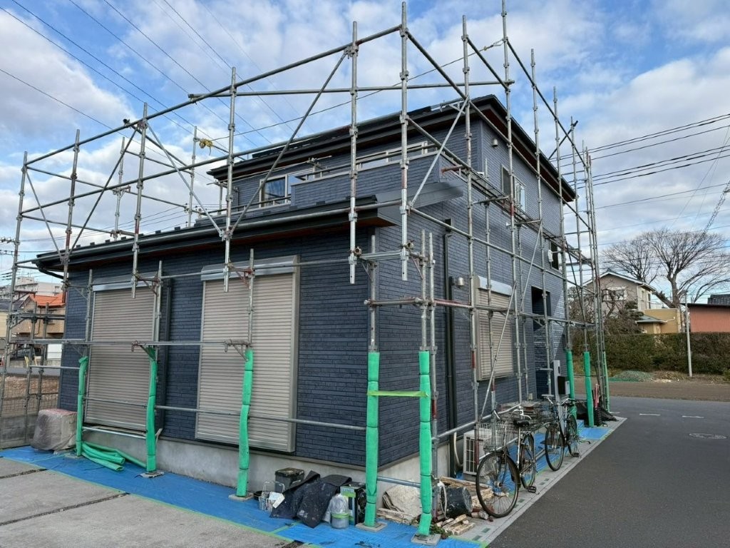 三郷市 足場解体 作業状況