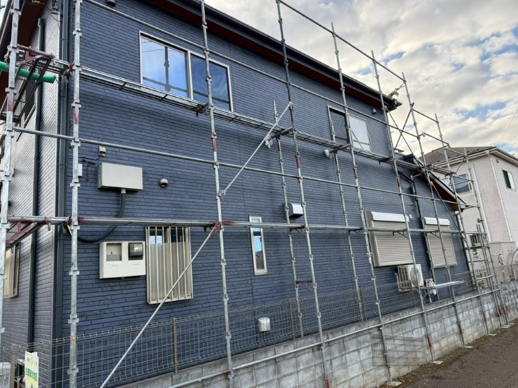 三郷市 足場解体 進行中