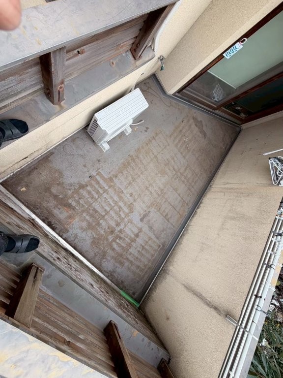 東京都西東京市保谷 バルコニーFRP防水工事 施工前の俯瞰確認