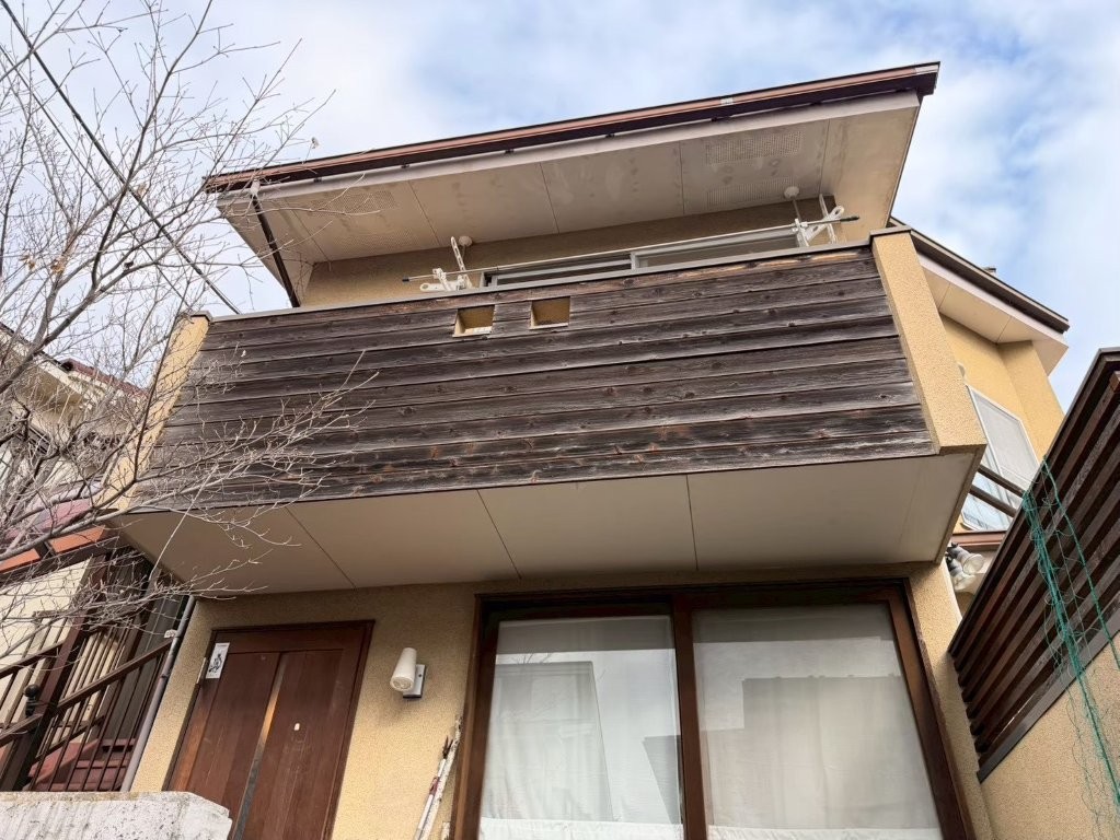 東京都西東京市保谷 戸建て住宅 木部塗装工事 施工前外観