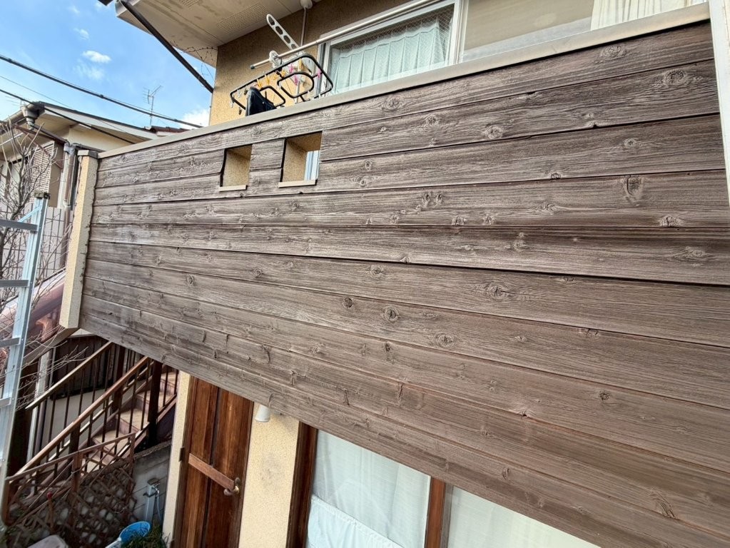 東京都西東京市保谷 戸建て住宅 木部塗装工事 施工前全景