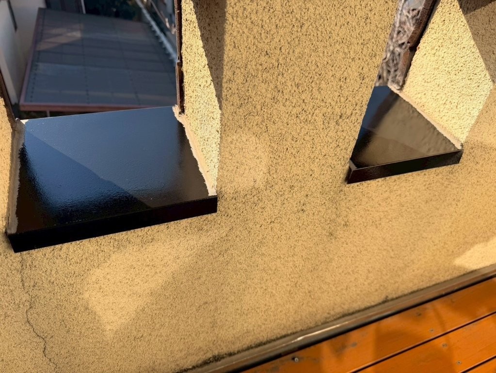 東京都西東京市保谷 鉄部塗装後 小口仕上がり