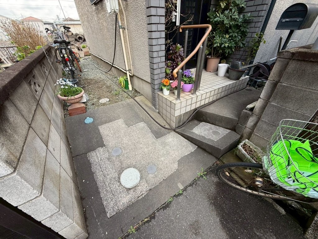 埼玉県三郷市高洲Y様邸 上部外壁の確認作業