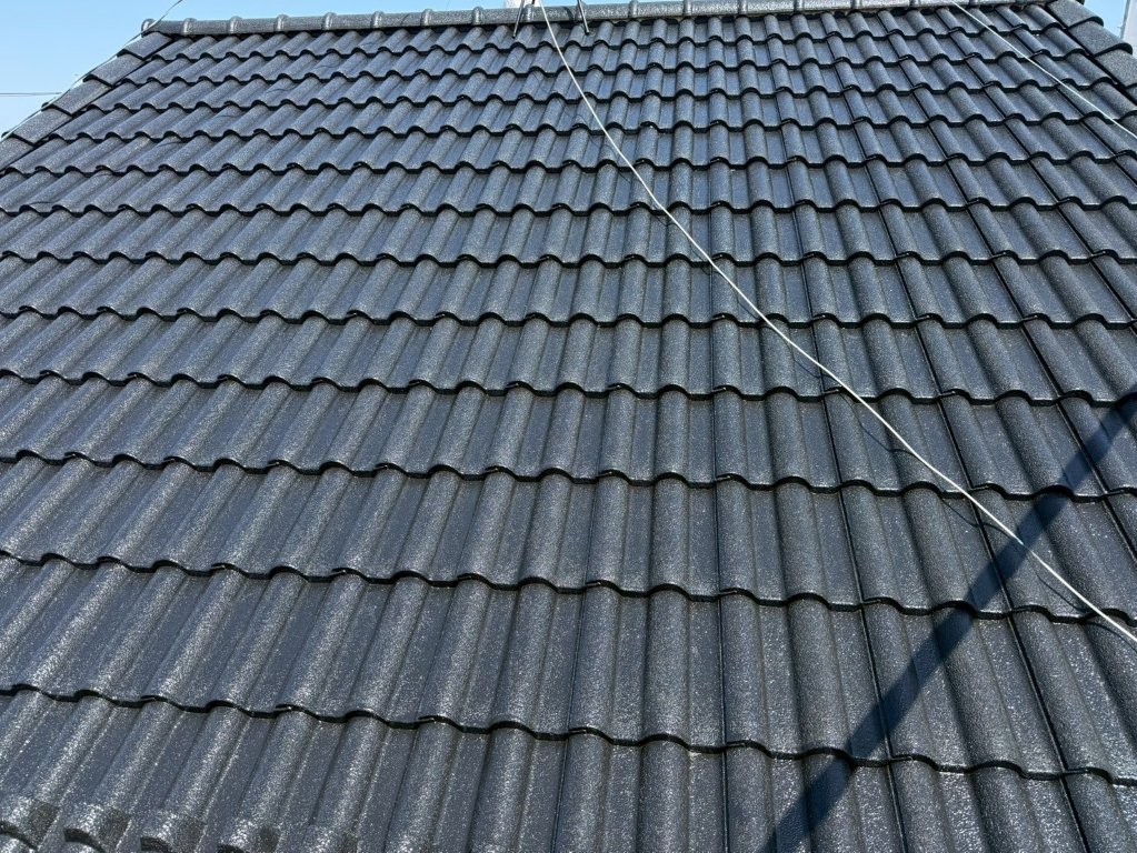 埼玉県三郷市高洲Y様邸 下塗り後の屋根全体確認