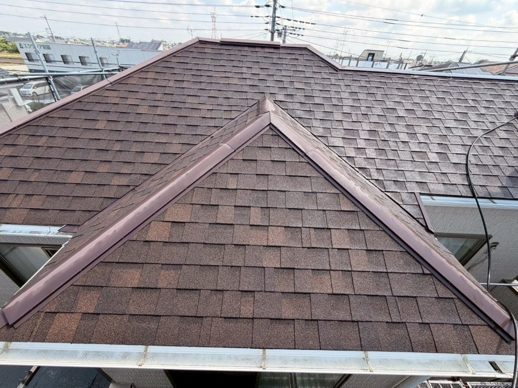 T様邸 高圧洗浄後の屋根表面状態