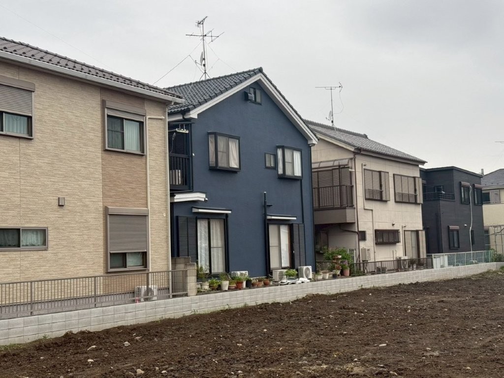 埼玉県三郷市高洲 木造住宅 外壁塗装後 遠景全景