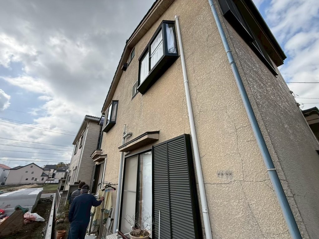 埼玉県三郷市高洲 木造住宅 外壁塗装 施工前雨樋まわり