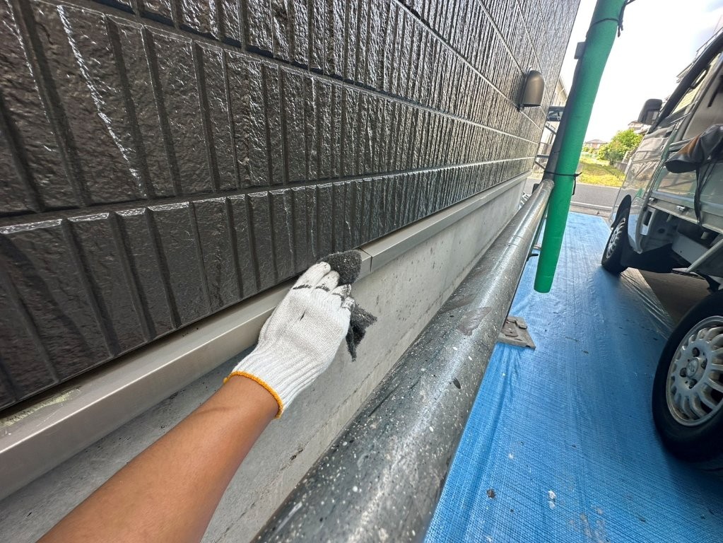 埼玉県さいたま市西区 T様邸 水切りケレン作業
