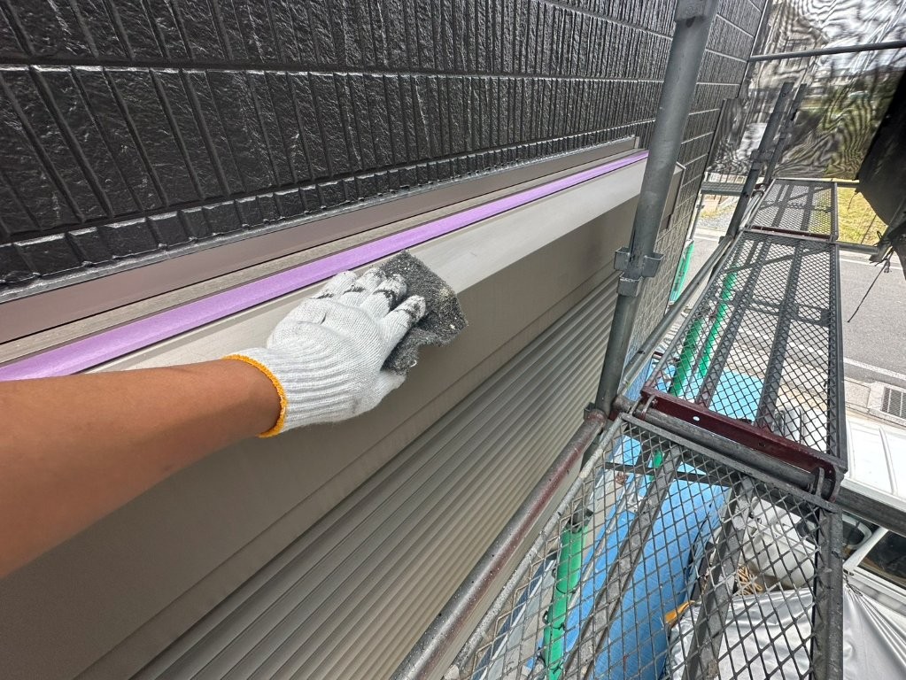 埼玉県さいたま市西区 T様邸 シャッターボックスケレン作業